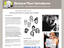 Tablet Screenshot of barbarapikuscaricatures.com